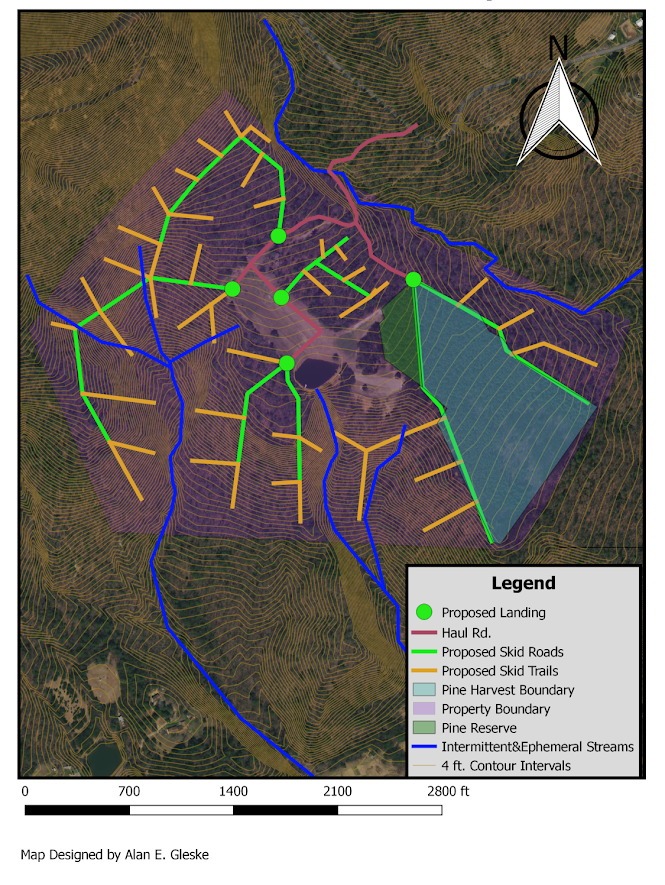 Detailed Harvest Map from Forest Management Plan